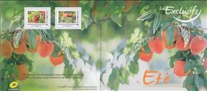 Souvenir Sheet, Summer Les Exclusifs Ete peaches and Cherries, Personalized and Private Mail Stamps,  , Fruits, Summer