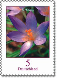 Stamp, Elves Krokus, Germany, Federal Republic,  , Flowers