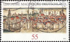 Stamp, Magdeburg, Germany, Federal Republic,  