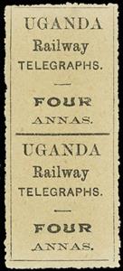 Stamp, Uganda Railway Telegraphs, Uganda,  , Railways, Telegraphy