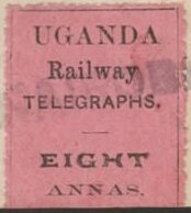 Stamp, Uganda Railway Telegraphs, Uganda,  , Railways, Telegraphy