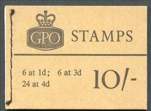 Booklet, Queen Elizabeth II - Predecimal Wilding, United Kingdom of Great Britain & Northern Ireland,  , Crowns and Coronets, Famous People, Heads of State, Queens, Royalty, Women