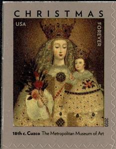 Stamp, Christmas 2020 : Our Lady of Guápulo, United States of America,  , Art, Christmas