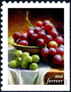 Stamp, Grapes, United States of America,  , Fruits, Grapes, Plants (Flora)