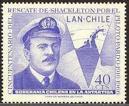 Captain Luis Pardo and scout ship "Yelcho"