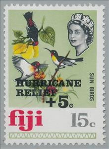 Stamp, Surcharged, Fiji,  