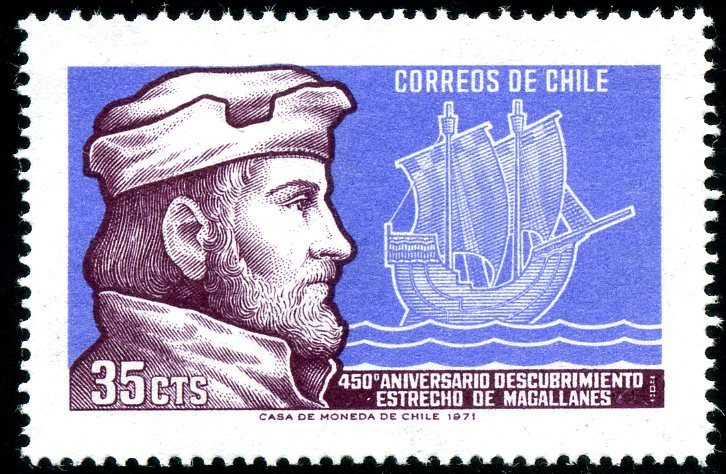 Ferdinand Magellan and sailing ship