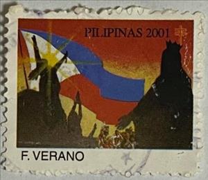 Stamp, F. Verano, Cinderellas,  , Flags, Revolutions