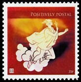Stamp, Hermes, messenger of the gods, Cinderellas,  , Gods and goddesses