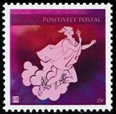 Stamp, Hermes, messenger of the gods, Cinderellas,  , Gods and goddesses