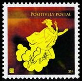 Stamp, Hermes, messenger of the gods, Cinderellas,  , Gods and goddesses