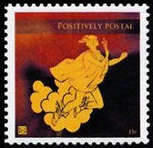 Stamp, Hermes, messenger of the gods, Cinderellas,  , Gods and goddesses