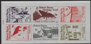 Mini Sheet, Robert Burns Heritage Trail, Cinderellas,  , Buildings, Literary People (Poets and Writers)