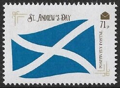Stamp, St Andrew's Day, Cinderellas,  , Feasts, Flags
