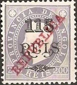 Stamp, King Luis I., Angola,  