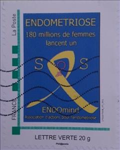 Stamp, Endometriose Endomind, Personalized and Private Mail Stamps,  , Charity, Diseases, Healthcare