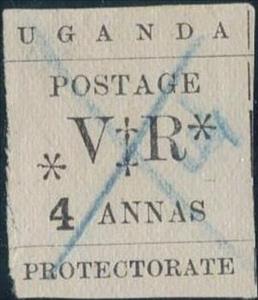 Stamp, Typeset Issue, Uganda,  , Letters (Alphabet)