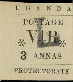 Stamp, Typeset Issue (‘L’ overprinted), Uganda,  , Letters (Alphabet)
