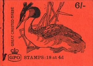 Booklet, Great Crested Grebe, United Kingdom of Great Britain & Northern Ireland,  
