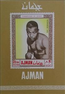 Souvenir Sheet, Sugar Ray Robinson (1921-1989), USA, Ajman,  , Boxing, Famous People, Sports