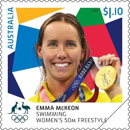 Emma McKeon : Swimming - Women's 50m Freestyle