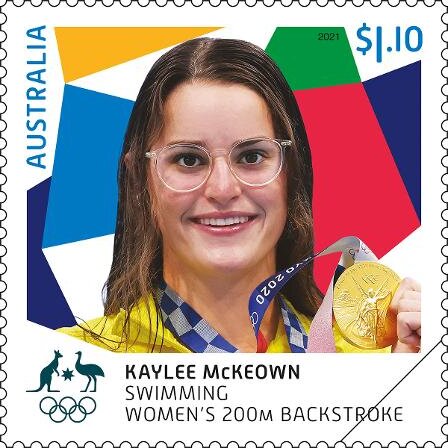 Kaylee McKeown : Swimming - Women's 200m Backstroke