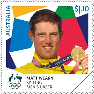 Stamp, Matt Wearn : Sailing - Men's Laser, Australia,  , Olympic Games, Sailing, Sports