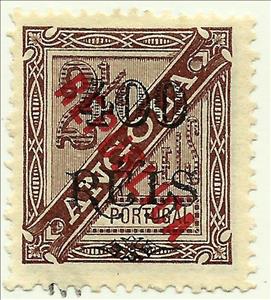 Stamp, Local overprint REPUBLICA, Angola,  