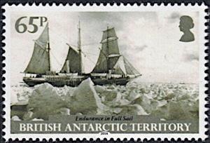 Stamp, Endurance in Full Sail, British Antarctic Territory (BAT),  , Expeditions, Sailing Ships
