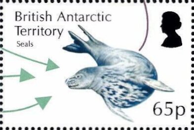 Stamp, Seals, British Antarctic Territory (BAT),  , Animals (Fauna), Seals (Animals)