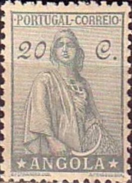 Stamp, Ceres new type, Angola,  , Mythology, Tools, Crops, Gods and goddesses
