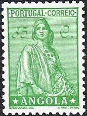 Stamp, Ceres new type, Angola,  