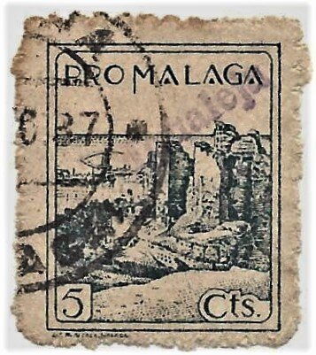 "Pro Málaga" Overprinted Igualeja