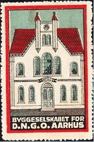 Stamp, Building fund for DNGO, Aarhus, Cinderellas,  