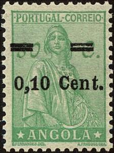 Stamp, Ceres new type, Angola,  