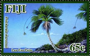 Stamp, Pritchardia thurstonii, Fiji,  
