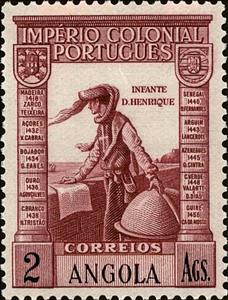 Stamp, Henry the Navigator (1394-1460), Angola,  , Explorers, Navigators