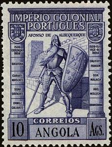 Stamp, Afonso de Albuquerque (1453-1515), Angola,  , Generals, Dukes, Государственный деятель