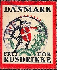 Stamp, Danish Temperance, Cinderellas,  