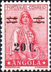 Stamp, Ceres new type, Angola,  