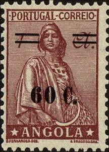 Stamp, Ceres new type, Angola,  