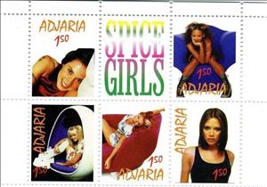 Mini Sheet, Spice Girls, Cinderellas,  , Famous People, Musicians