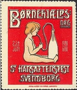 Stamp, St. Hans Midsummer Feast, Cinderellas,  