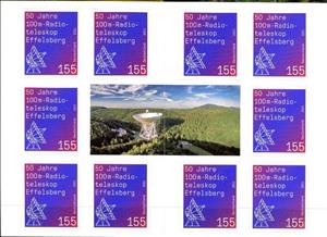 Booklet, Effelsberg Radio Telescope, 50th Annivesary, Germany, Federal Republic,  , Anniversaries and Jubilees, Astronomy, Telescopes