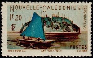 Stamp, Porcupine Island, New Caledonia,  