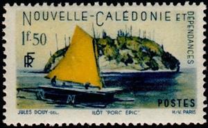 Stamp, Porcupine Island, New Caledonia,  