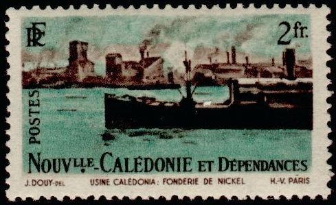 Stamp, Nickel smelter, New Caledonia,  