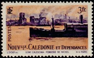 Stamp, Nickel smelter, New Caledonia,  