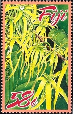 Stamp, Mokosoi - Cananga odorata, Fiji,  