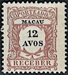 Stamp, Numeral, Macau,  , Numbers